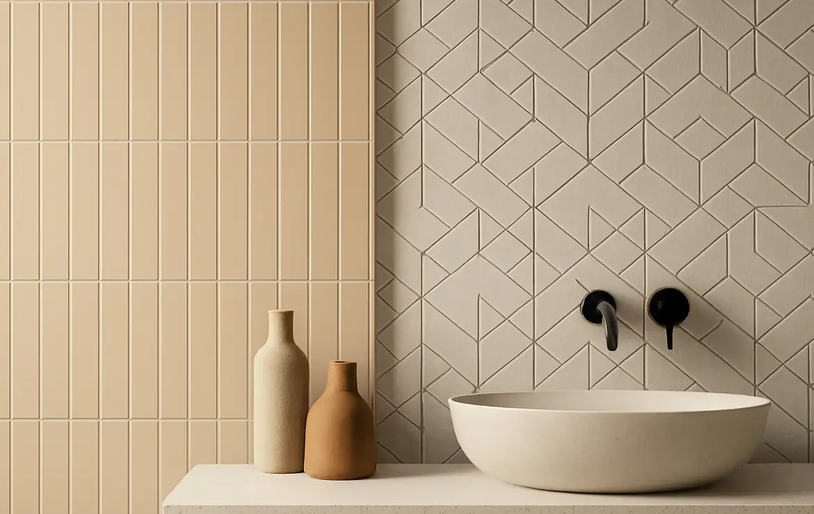 Тренды раскладки плитки 2026. Отказ от классики в пользу вертикальных линий и геометрии